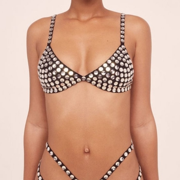 For Love and Lemons Black Jackpot Bralette NWT - Picture 4 of 12